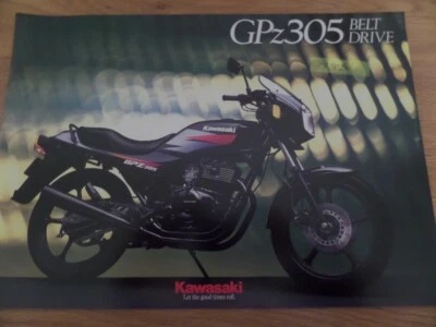 Kawasaki GPz305 - B Belt Drive Motorcycle Sales Brochure 1993 - Image 1 of 2