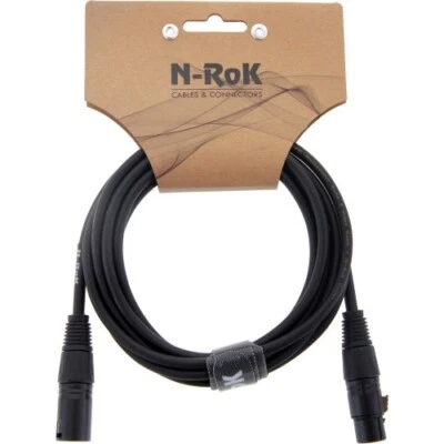 N-RoK Premium Kabel XLR Male / XLR Female 3m | Neu