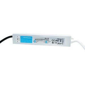 Slim Netzteil IP67 20W Trafo Wasserdicht 230V auf 12V DC 1,67A - Bild 1 von 5