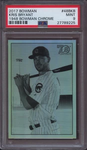 2017 Bowman 1948 Chrome 48BKB Kris Bryant PSA 9 Mint - Picture 1 of 1