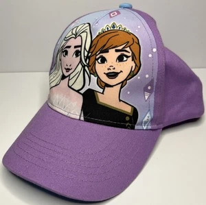 Disney Frozen II Girl's Graphic Print Snapback Hat Purple Size OSFM Elsa Anna - Picture 1 of 12
