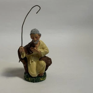Unvollendet Joseph oder Hirte mit Stab/Tan 3,5" Italien - Bild 1 von 9