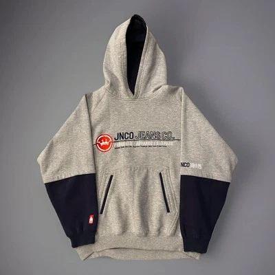 Sudadera con Capucha Vintage JNCO Jeans Logo Rosa Tribal Pullover Para Hombre Talla Grande  Foto 1 de 4