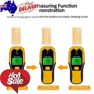 5-in-1 Stud Finder Wall Scanner Detects Metal Wood & AC Wire with LCD Display - Picture 1 of 9