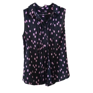 Banana Republic schwarz und rosa ärmellose Bluse - Bild 1 von 3