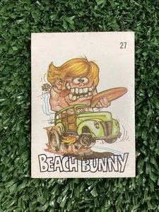 1969 Donruss Odd Rods #27 Beach Bunny Sticker Card Free Shipping! - Picture 1 of 2