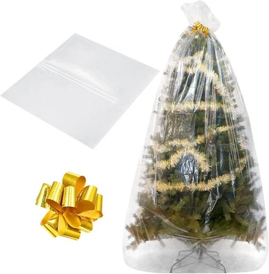 Boao 1 Set Christmas Tree Removal Storage Bag and Golden Ribbon Pull Bow Christm - Image 1 of 4