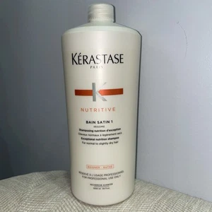 KERASTASE EXCEPTIONAL NUTRITION SHAMPOO BAIN SATIN 1 34OZ NORMAL TO DRY HAIR - Picture 1 of 2