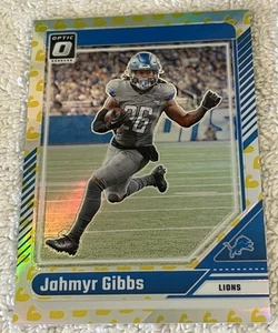 2024 Donruss Optic Jahmyr Gibbs Flex Emoji Variation /149 Detroit Lions RARE - Picture 1 of 5