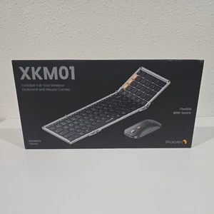 ProtoArc XKM01 Mini Foldable Compact Keyboard and Mouse New Open Tested - Zdjęcie 1 z 2