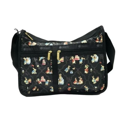 Lesportsac наплечная сумка - черный бежевый мульти кролик/Питер кролика сотрудничества - Изображение 1 из 4