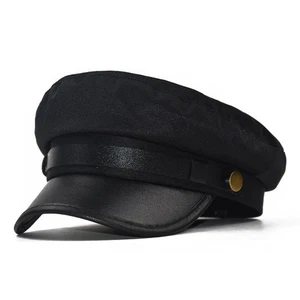 Men's Greek Fisherman Cotton Bakerboy Caps Hat Sailor Fiddler Driver Cabbie Cap - Picture 1 of 22