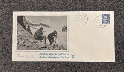 NORWAY 1968 COVER JOINT SERVICES EXPEDITION TO ICE CAP SIGNED - Изображение 1 из 3