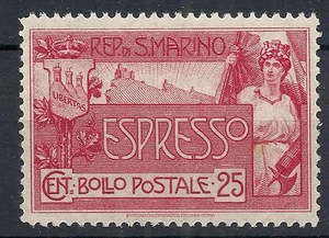 1907 SAN MARINO ESPRESSO LUSSO MNH ** - RR10485 - Bild 1 von 1