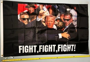 Bandera de Donald Trump envío gratuito a EE. UU. 53 Fight God Gun Republican America EE. UU. Signo 3x5 - Imagen 1 de 1