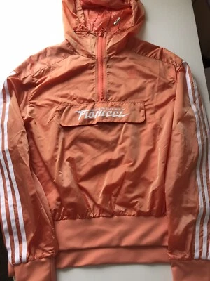 Adidas Originals Fiorucci Orange Windbreaker Jacket  - lightweight - Size 8 - Image 1 of 4