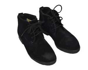 Eddie Bauer Ankle Boots Size 7.5 Black Leather Vintage - Picture 1 of 8