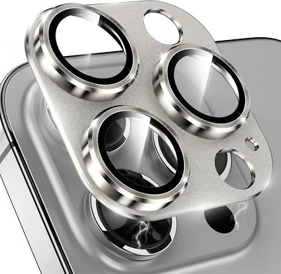For iPhone  Air 17 Pro Max 15 16 Luxury Hard Metal Clear Glass Camera Protector - Image 1 of 4