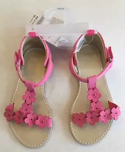 NWT Gymboree Family Brunch Sz 8 Pink Easter Flower Toddler Sandals for about 3T - Picture 1 of 2