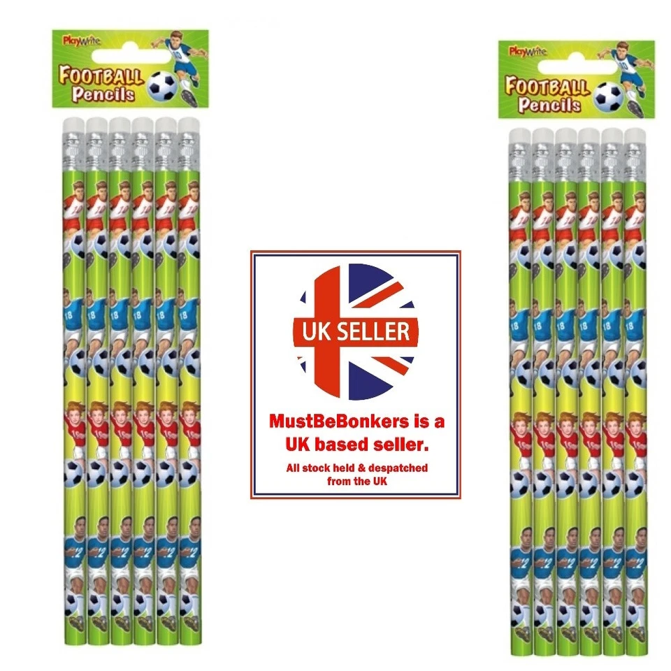 12 LÁPICES DE FÚTBOL CON BORRADORES - RELLENOS DE BOLSA DE BOTÍN DE FIESTA JUGUETES NIÑAS NIÑOS NIÑOS Foto 1 de 1