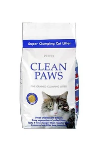 Pettex Clean Paws Super Clumping Ultra Lettiera per Gatti 15Kg - Ferma gli Odori Sgradevoli - Foto 1 di 1