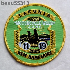 ⭐2005 82nd ANNIVERSARY LACONIA "RALLY & RACE" NEW HAMPSHIRE HARLEY BIKER PATCH - Picture 1 of 1