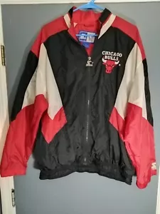 vintage 1990's Chicago Bulls Starter zippered windbreaker size medium - Picture 1 of 9
