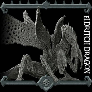 ELDRITCH DRAGON - EPIC Sized Statue | Dungeons and dragons | Cthulhu  | Pathfind - Picture 1 of 7