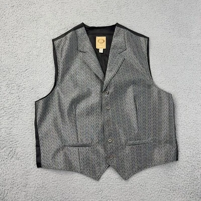 Wahmaker Vest Mens XL Polyester Made in USA Shank Button Sleeveless 516544 - Image 1 of 4