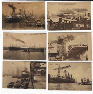 6 postales alemanas con fotos reales de construcción naval en Hamburgo en 1912-13 p1086 - Imagen 1 de 3