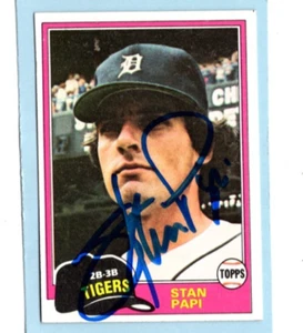 Autogramm Stan Papi Tigers 1981 Topps signed - Bild 1 von 1