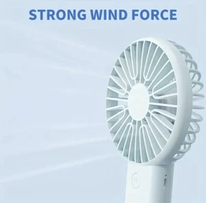 Portable USB Rechargeable Handheld Mini Fan 3 Wind Speed Settings - Picture 1 of 5