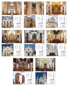 Portugal - Route of the Portuguese Cathedrals 2013 (8 stamps) - Picture 1 of 9