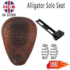 Motorcycle Spring Solo Seat Saddle w/bracke For Yamaha Virago XV 1000 750 535 UK - Picture 1 of 10