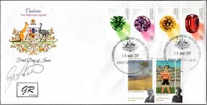 Australia 2017 doble edición Gem Stones & Streeton Nolan GR cubierta firmada, en muy buena condición - Imagen 1 de 1