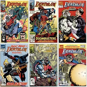 Menge 6 - Deathlok #2,5,6,10,21 & Annual 1 - Marvel Comics - 1991,92,93 - Sehr guter Zustand/nm - Bild 1 von 13