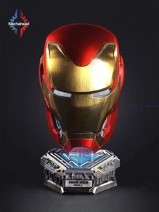 Autoking Iron Man MK50 Friday Helmet 1:1 Wearable Voice Control LED Mask STOCK - Picture 1 of 18