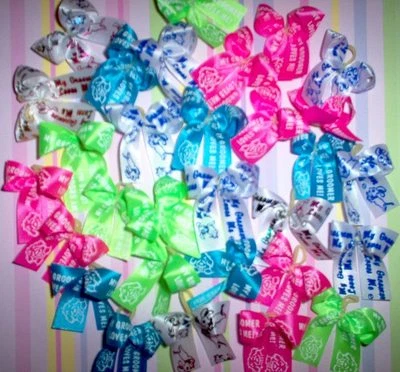 HANDMADE BY MYSELF IN THE USA Dog Grooming Bows My Groomer Loves Me Dog Bows Yorkie Poodle Shih tzu Maltese