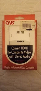 HDMI To RCA MINI COMPOSITE 1080P AUDIO VIDEO AV CVBS ADAPTER CONVERTER FOR TV - Picture 1 of 3