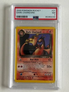 Graded Pokemon Card - 21/82 Dark Charizard Non Holo- PSA NM 7 - Team Rocket 2000 - Picture 1 of 2
