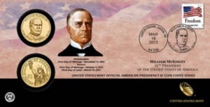 President William McKinley 2013 US Mint P & D Limited Edition 2 Coin Set - Bild 1 von 1