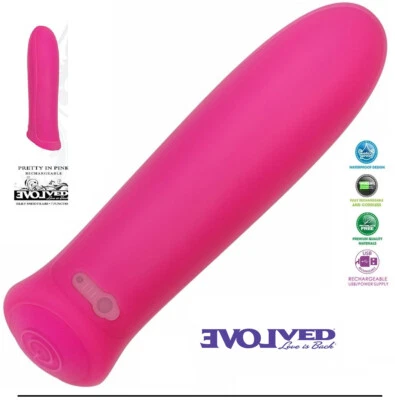 Pretty In Pink Rechargeable Bullet Vibrator MINI Sex Toys for Women - WATERPROOF - Image 1 of 4