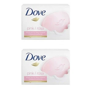 DOVE BAR SOAP * PINK ROSA* 135 g ( 4.75 oz ) - 2 pcs - Picture 1 of 2