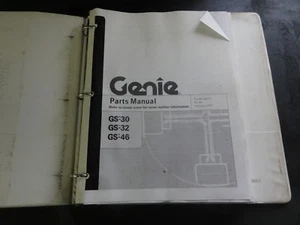 Genie GS-30 GS-32 GS-46 Scissor Lift Parts Manual 96315 - Picture 1 of 6