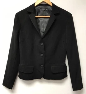 View Womens Size 2 Petite Blazer Jacket Black - Picture 1 of 7