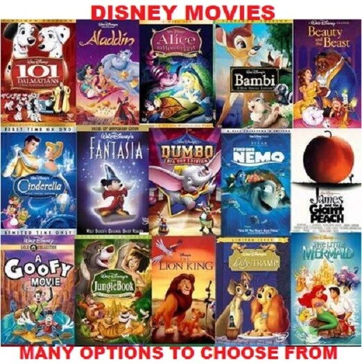 Disney Movies * Many options to choose from * READ DESCRIPTION * w/ Free Ship US - Image 1 of 1