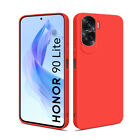 HSP Handy Hülle für Honor 90 Lite | Rot Silikon Schutz Case Cover Bumper TPU