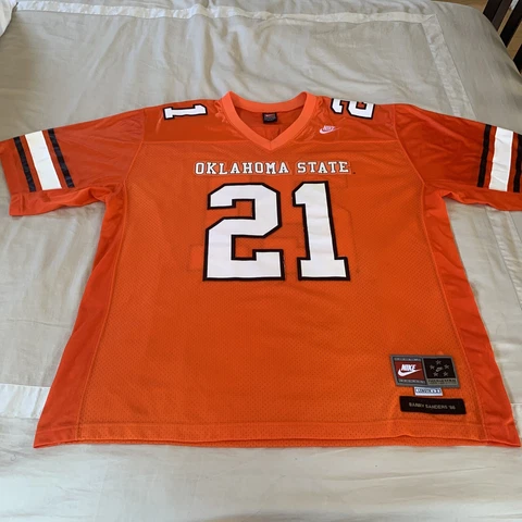 Nike NCAA Oklahoma State Barry Sanders #21 Field General Football Jersey XXL Cover