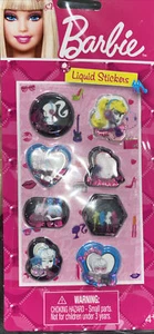 X2 Packs Barbie Liquid Stickers Cool Fun Rare New!! - Picture 1 of 1