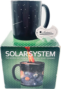 Star Solar System Heat Sensitive Color Changing Space Planets Coffee Mug 12 OZ